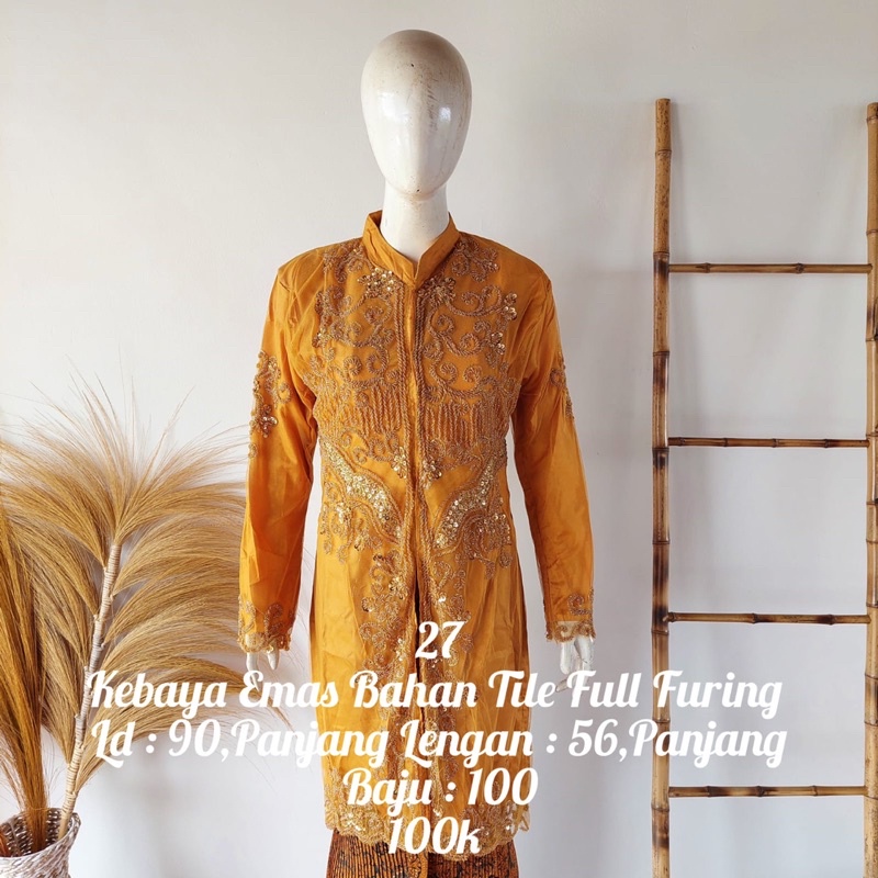 kebaya ibu/kebaya full furing payet