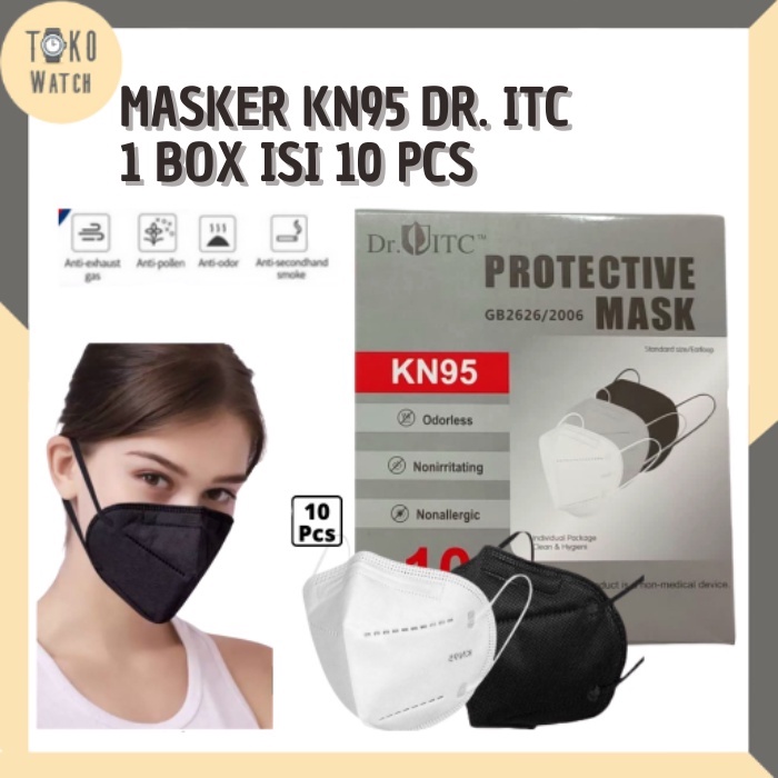 Masker KN95 DR.ITC Earloop isi 10 Pcs per Box TW