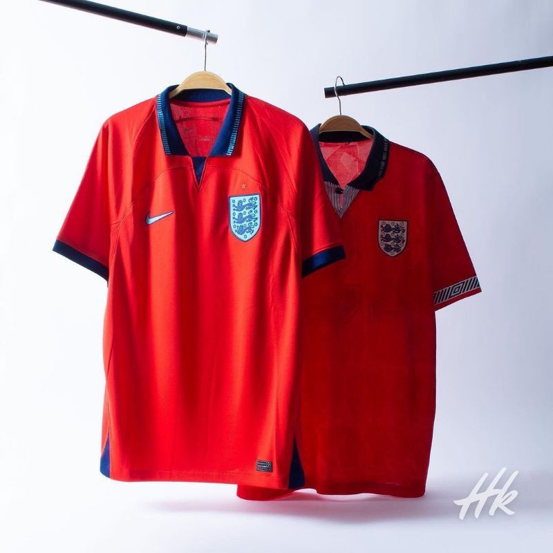 Jersey Jersi Jerse Timnas Inggris Away Piala Dunia Terbaru Original - Merah
