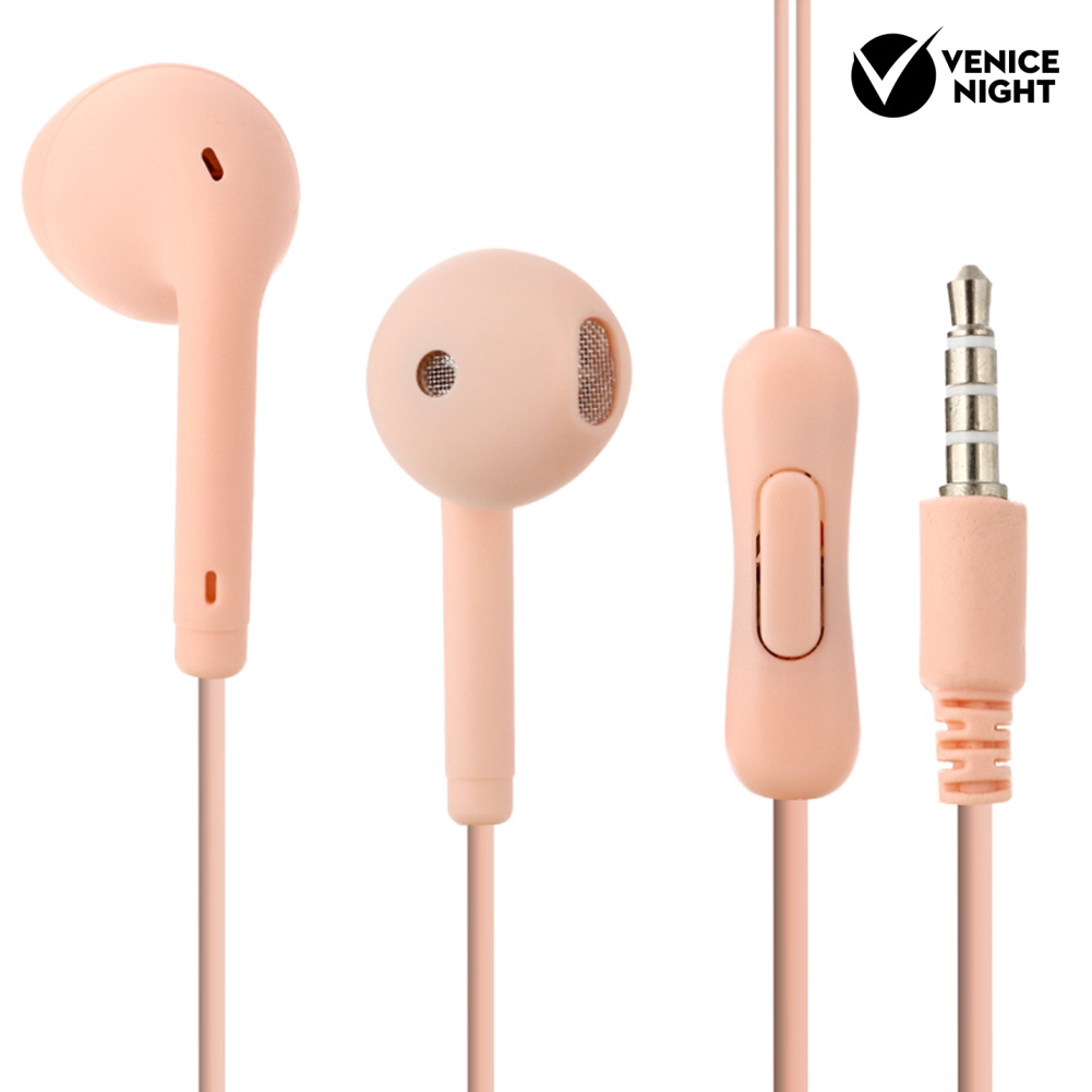 (VNEP) (Berkabel) U88 Headset Earphone Stereo Universal Warna Macaron Dengan Jack 3.5mm Untuk Handphone / PC