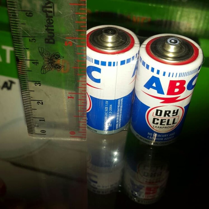 Batu Baterai ABC Tanggung Sedang Biru 1.5V