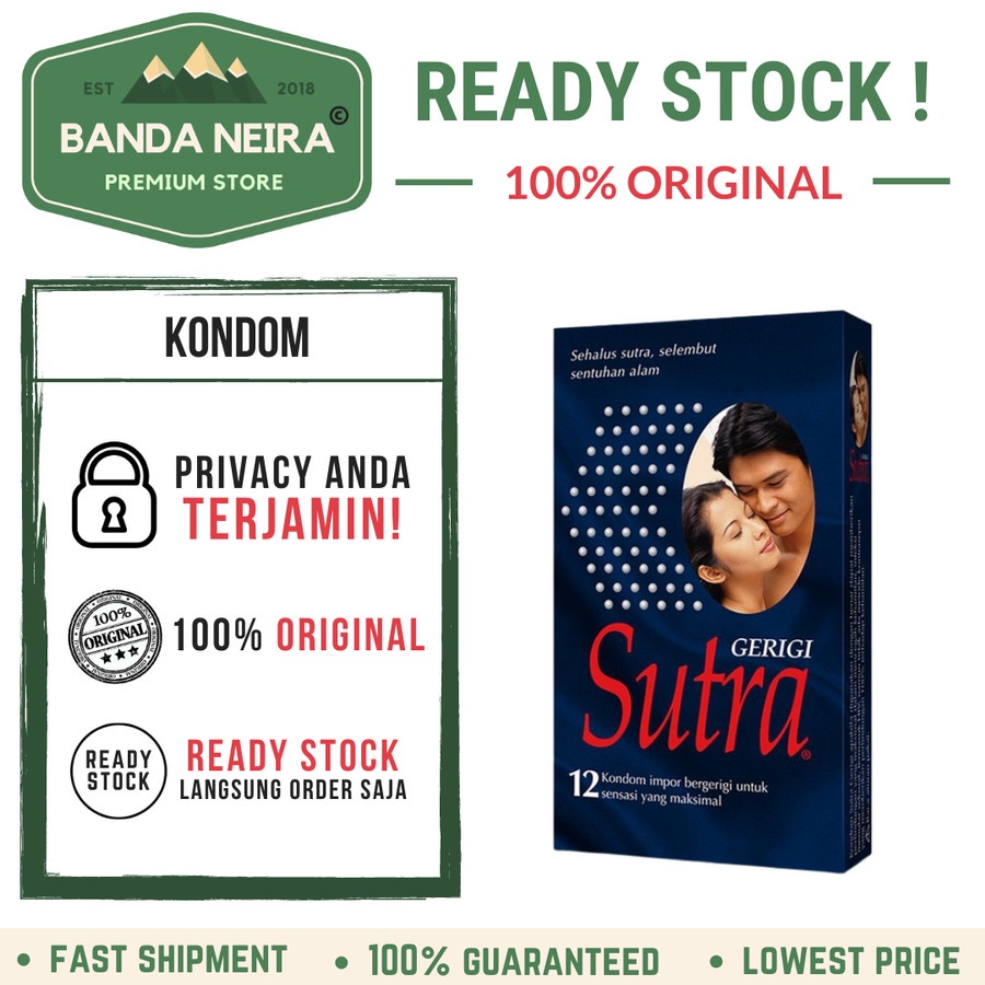 SUTRA Gerigi Condom / Kondom Dotted Berpelumas