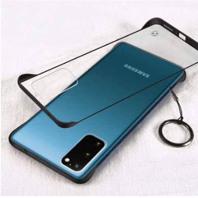 Samsung S20 Plus Case Frameless Transparan Stand Ring Casing