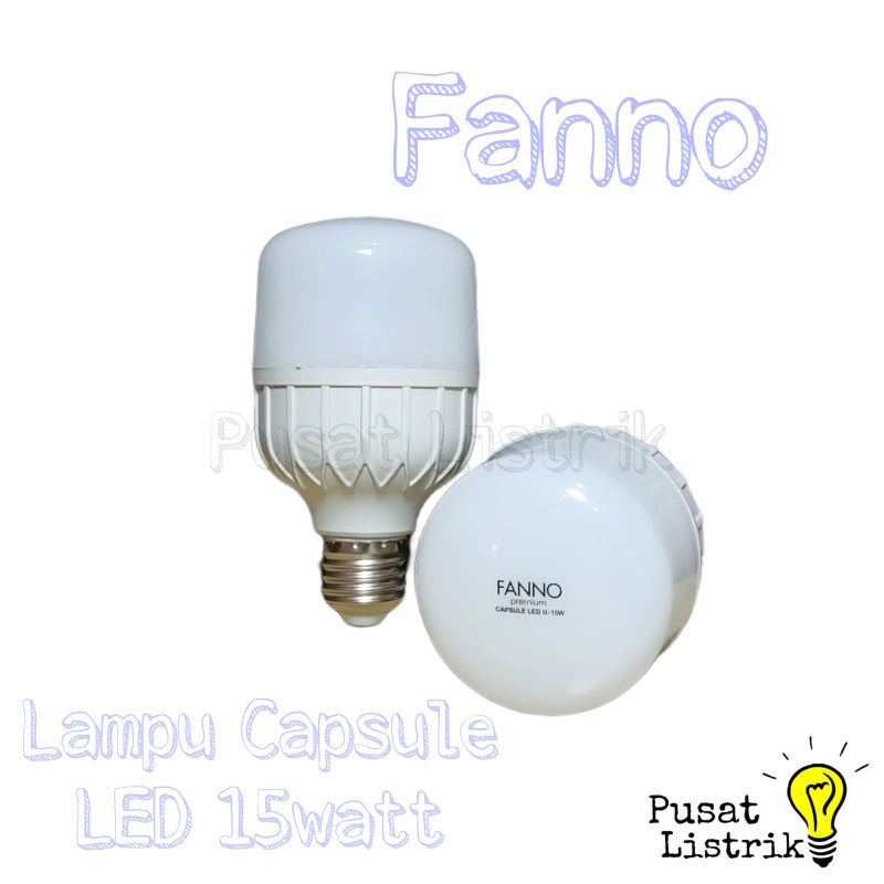 Lampu Capsule LED 15watt Putih Fanno Lampu Bohlam LED 15w