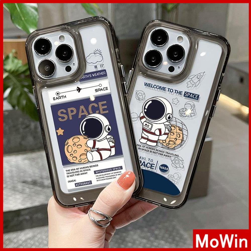 For iPhone 14 Pro Max iPhone Case HD Acrylic High Quality Hard Case Metal Button Protection Camera Shockproof Astronaut Compatible For 14 Plus 13 Pro Max 12 Pro Max 11 XR 7Plus