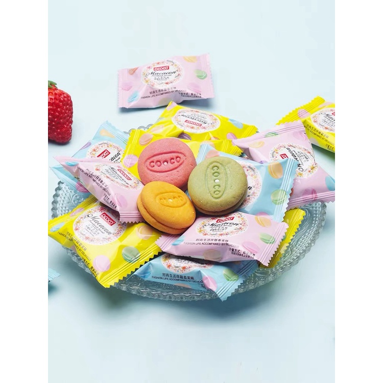 (1PCS) Macaron Sandwich Biscuit 菲律宾Coco马卡龙夹心饼干