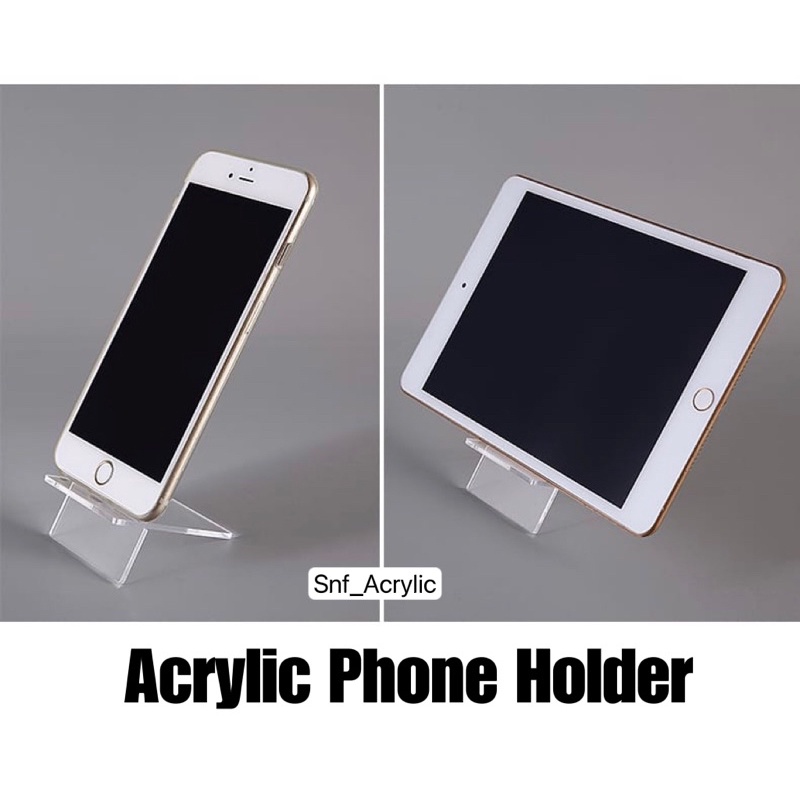 Acrylic Phone Holder / Phone holder Bongkar Pasang / Phone holder / Stand Hp akrilik / Stand Hp