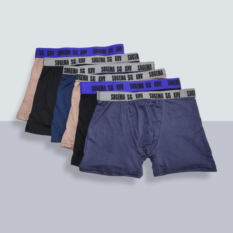 celana dalam pria boxer 6pcs premium smealess