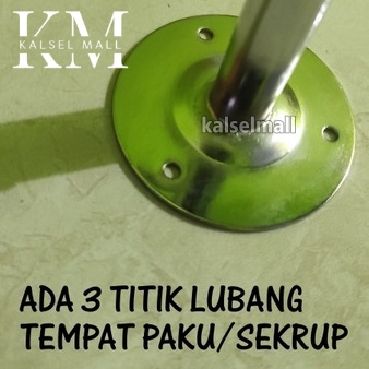 Gantungan Baju Celana Tas Pakaian Hanger Tekuk Suling Besi Dinding Tembok Display Toko Butik Distro 12 9 6 Titik Mata Stainles Lebih Kuat Kokoh Paku Bentuk Tekuk Suling ART3