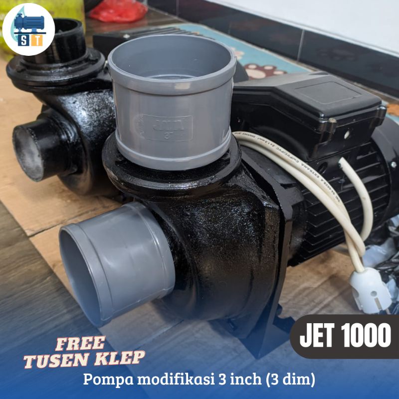 Jual Pompa Air Super Modifikasi JET 1000 3inch (3dim) FREE TUSEN KLEP ...