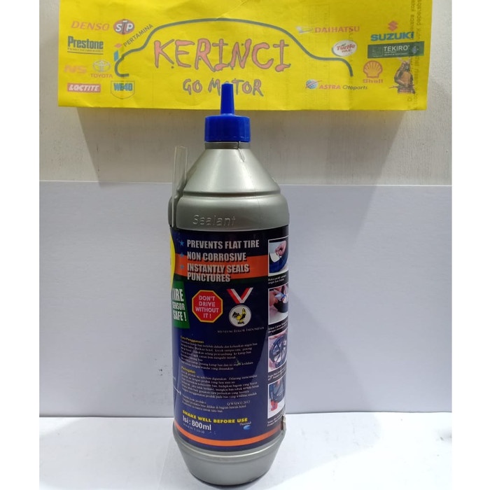 M-ONE SUPER TYRE SEALANT - CAIRAN BAN TUBLES - ANTI RANJAU PAKU 800ml