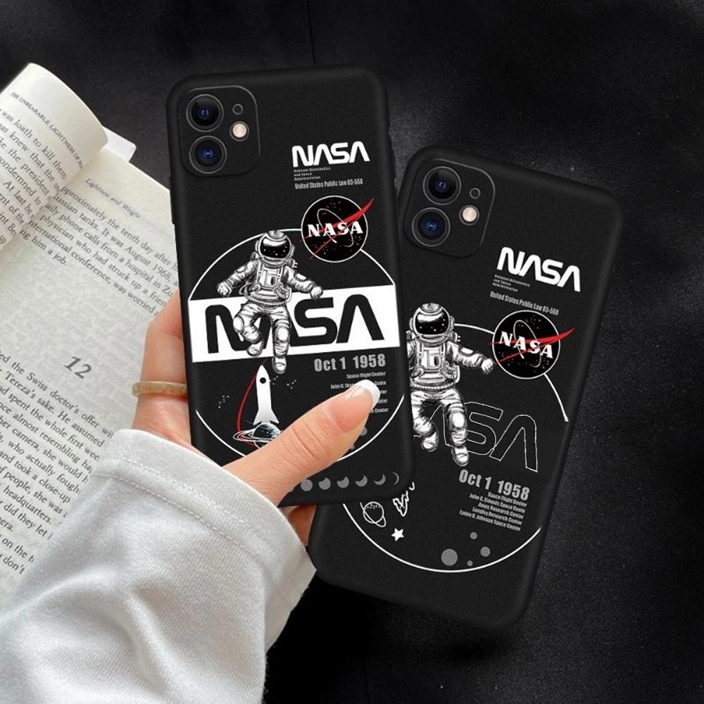 Case Samsung A04S Case Softcase Nasa Black Mate Character Silicon Premium