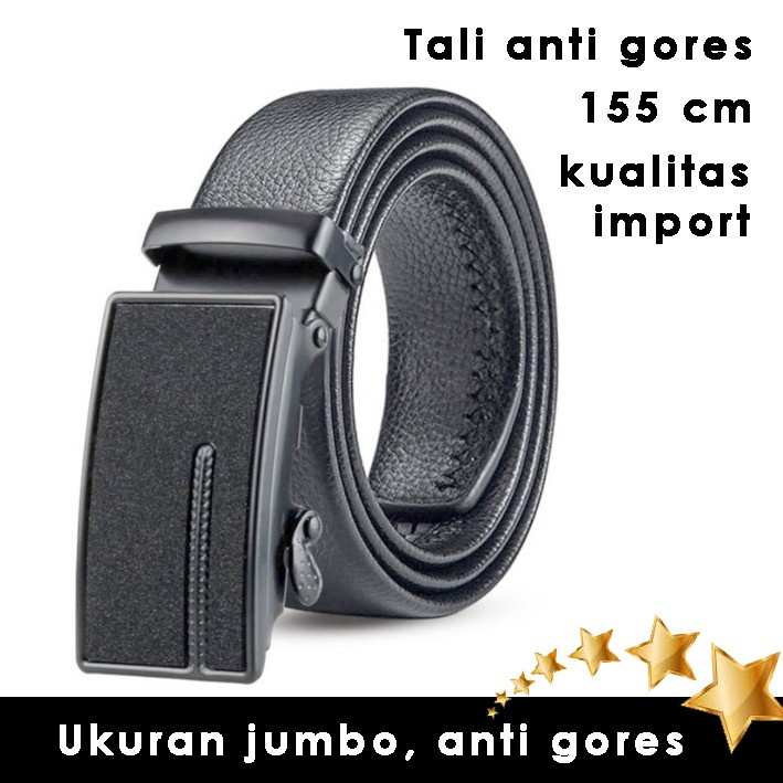 Ikat Pinggang Pria JUMBO /Sabuk Anti Gores Pria Dewasa Big Size 155 cm/ Ikat pinggang Pria Panjang