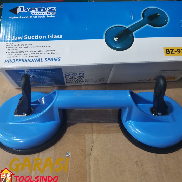 Kop kaca 2 kaki Benz 2 way suction cup 2 jaw