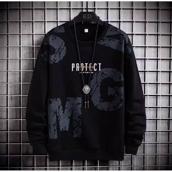 Jaket pria IKC 002 distro cbr six Bandung hoodie dua sisi bolak balik keren grosir pakaian pria H0D7 HOODIE PRIA HODIE PRIA Switer Sweater Suiter Suwiter Sewiter-PROTECT HITAM