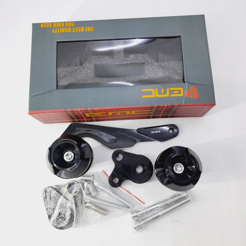 PELINDUNG BODY MUFFLER GUARD / PELINDUNG KENALPOT EMC FULL CNC Motor XMAX / NMAX OLD , all new NMAX 