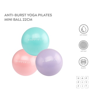 HAPPYFIT - Anti Burst Yoga Pilates Mini Ball 22 CM / Bola Pilates Fitness Gym Senam