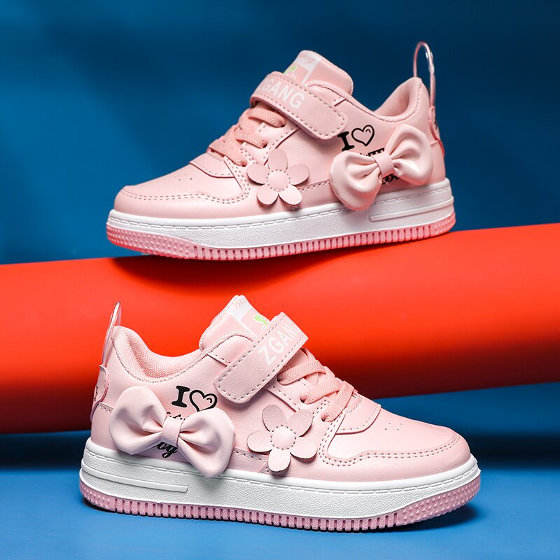 Sepatu Anak Perempuan ASTER MOTIF PINKY LOVE 039 Shoes - Sepatu Sport Anak Casual Import
