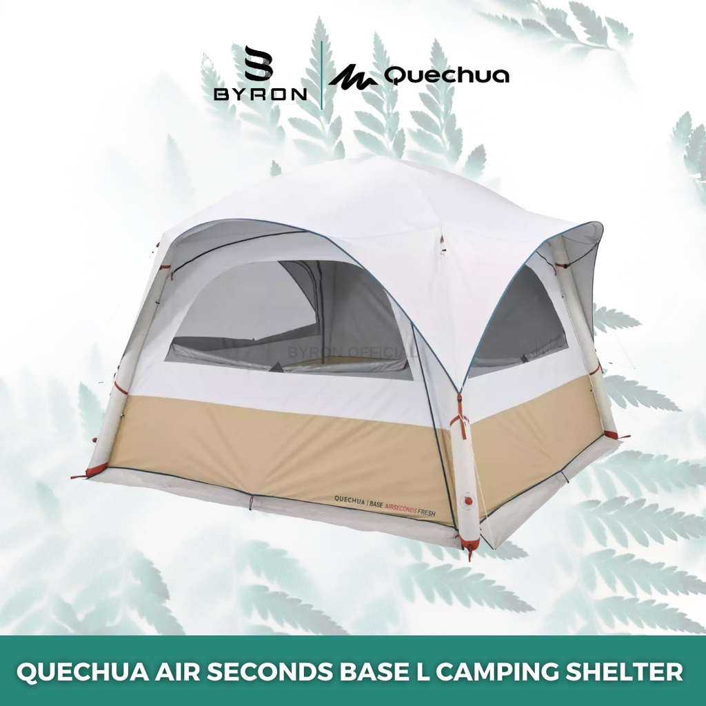 QUECHUA Air Seconds Base L Tenda Camping Shelter Inflatable 8 Orang