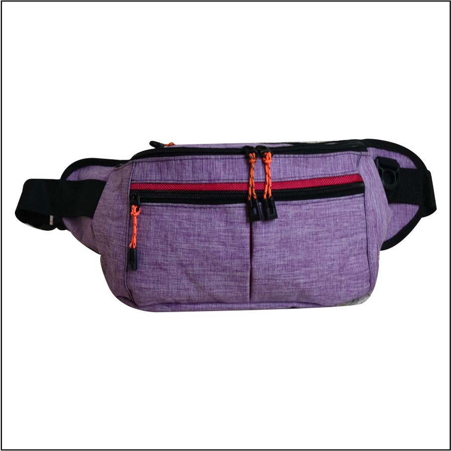 Tas Selempang Bahu PEGE Pria Waistbag Model Kasual Polos Bahan Denin Tebal - PG 8832