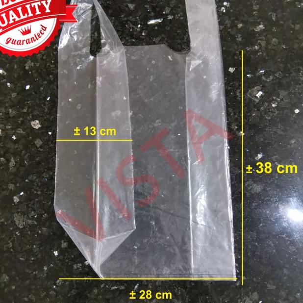 

Kantong Kresek Plastik PE Bening Ukuran 28 isi 50 TRANSPARAN & TEBAL!