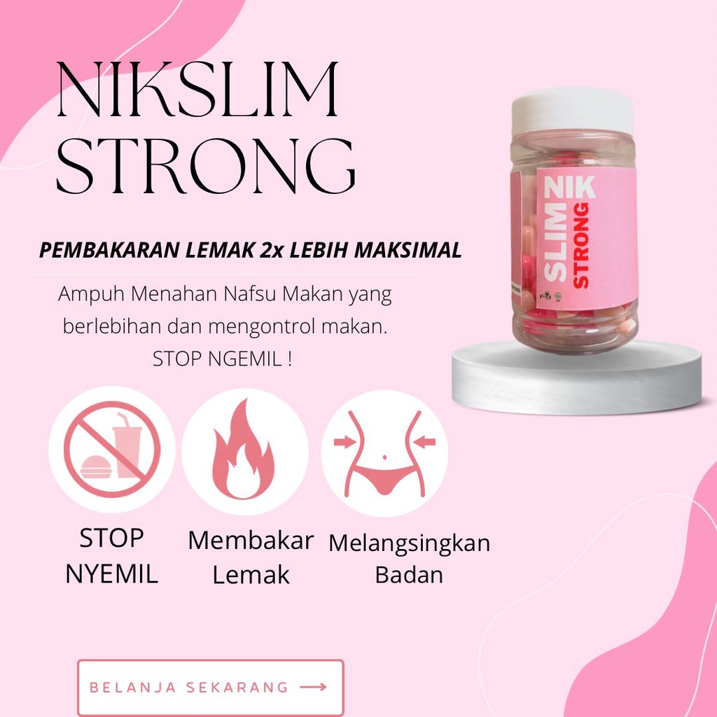 NIKSLIM STRONG Obat Diet Ampuh Dan Pelangsing Herbal Alami Jamu