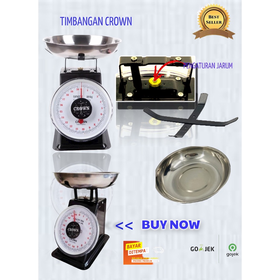 Jual Timabangan Duduk Jarum Crown Kg Timbangan Pegas Jarum Crown Kg Shopee Indonesia