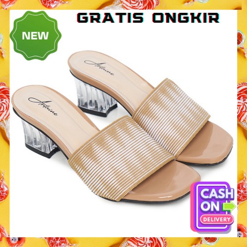 Sandal High Hils Sendal Haihils Wanita Import Kekinian Terbaru 2021 Heels Cewek Remaja Hels Cewe Kor