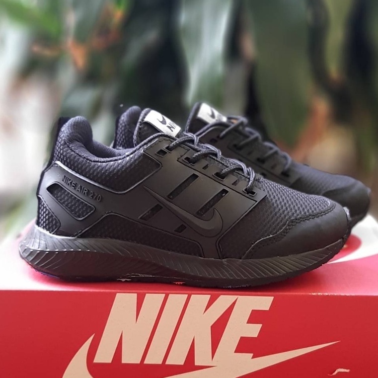 DISKON!! SEPATU SEKOLAH GRADE ORIGINAL NIKE AIR 270 MURAH HITAM PUTIH HITAM POLOS