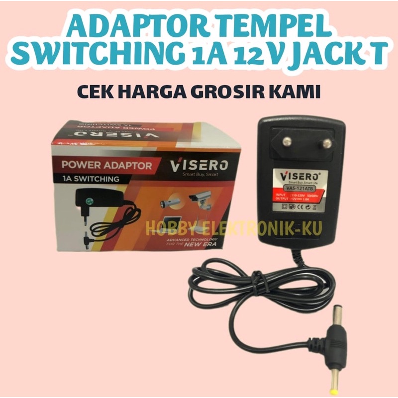 ADAPTOR TEMPEL SWITCHING 1A 12V JACK T