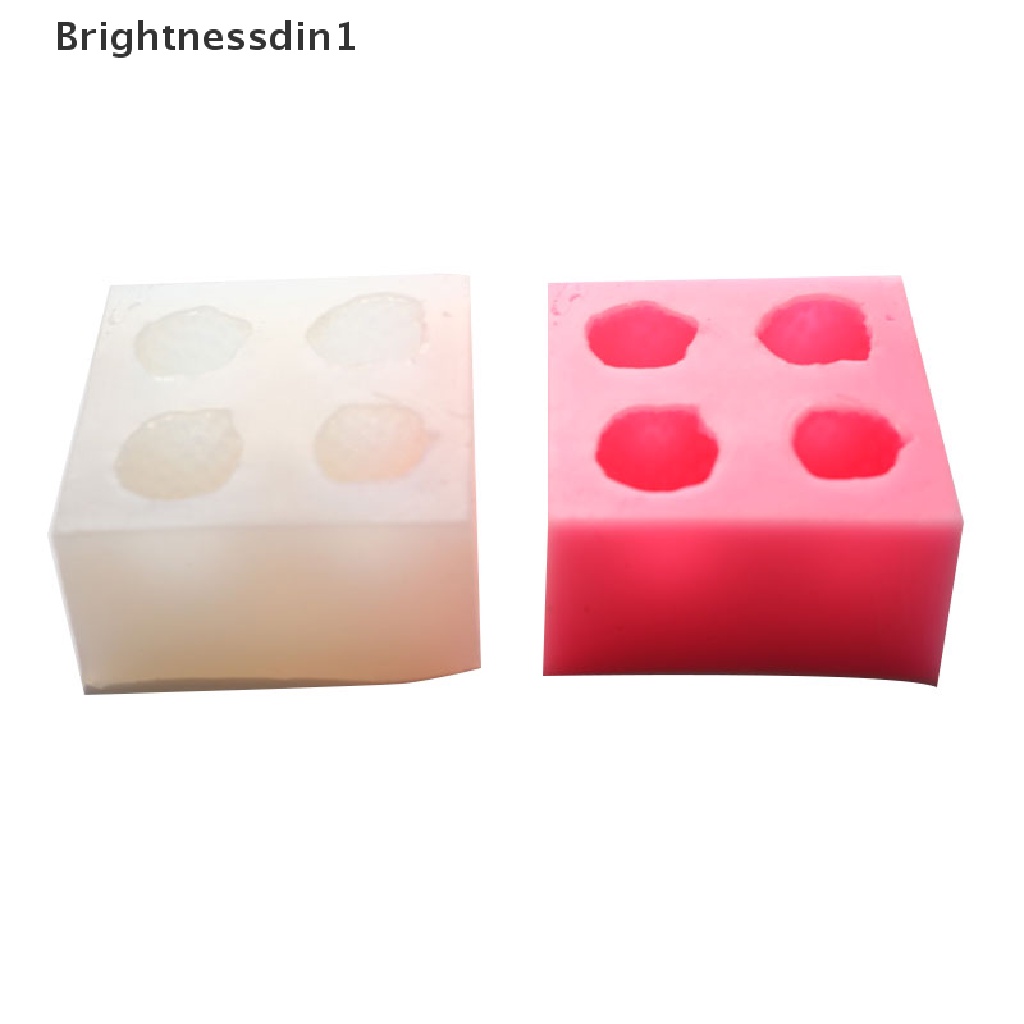1 In 1 Cetakan Fondant Bahan Silikon Bentuk Buah Strawberry Untuk Membuat Kue