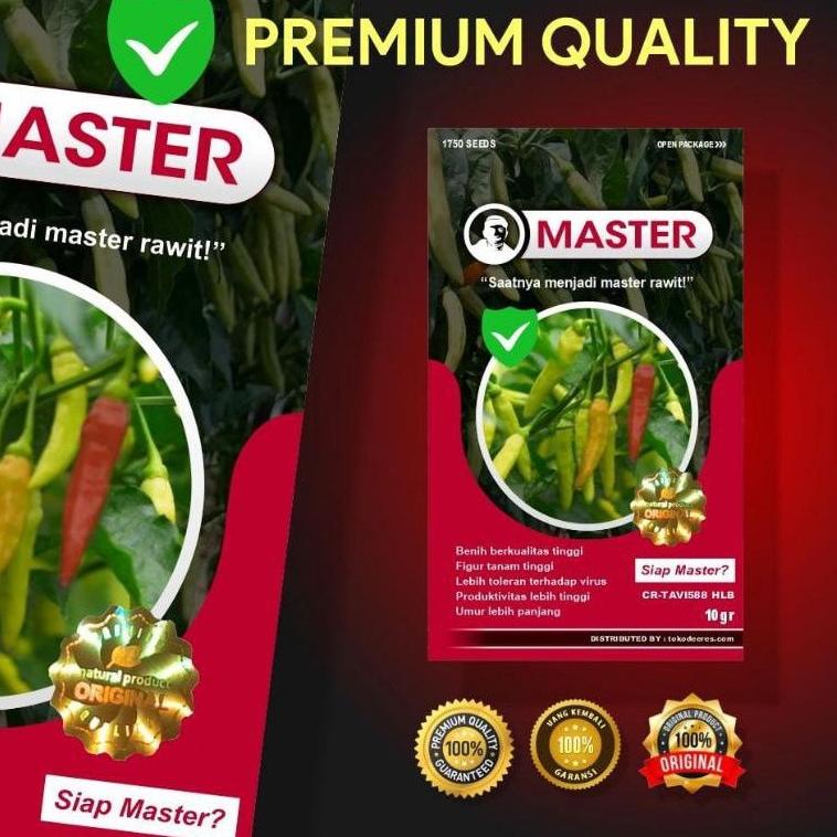 HOT Benih Cabe Rawit - MASTER - 10 gr / bibit cabai lombok putih merah unggul kaliber 2598 ❝❞