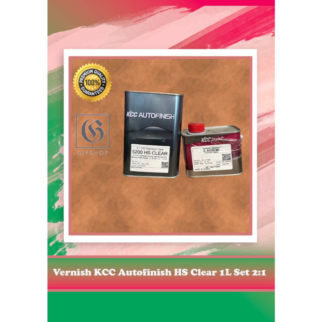 Pernis Vernish KCC Autofinish HS Clear 1L Set 2:1