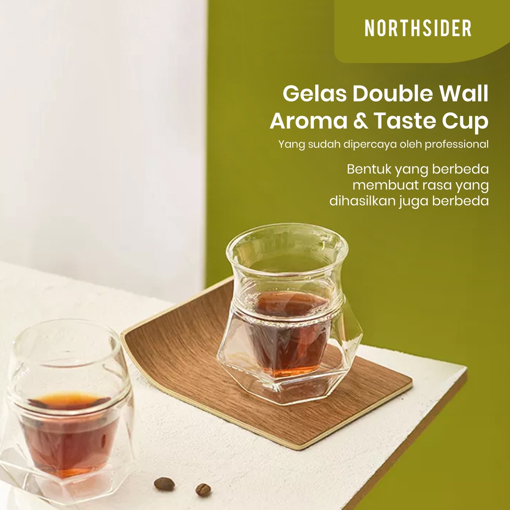 BREWISTA X-SERIES DOUBLE WALL GLASS AROMA CUP &amp; TASTE CUP