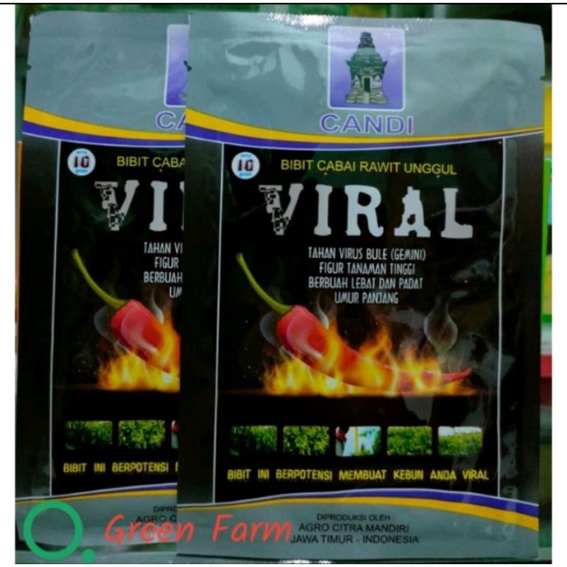 Benih cabe rawit VIRAL 10 gram ORIGINAL kemasan pabrik