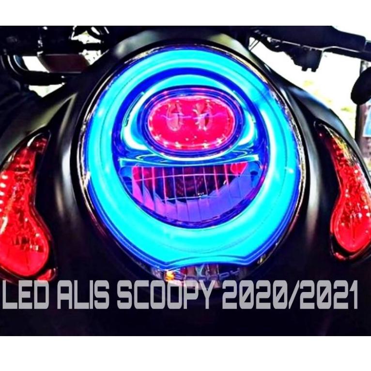 [K-UZO ♫♪] COD sepaket lampu alis lampu led motor scoopy 2020 scoopy 2021 motor scoopy 2022 free dem