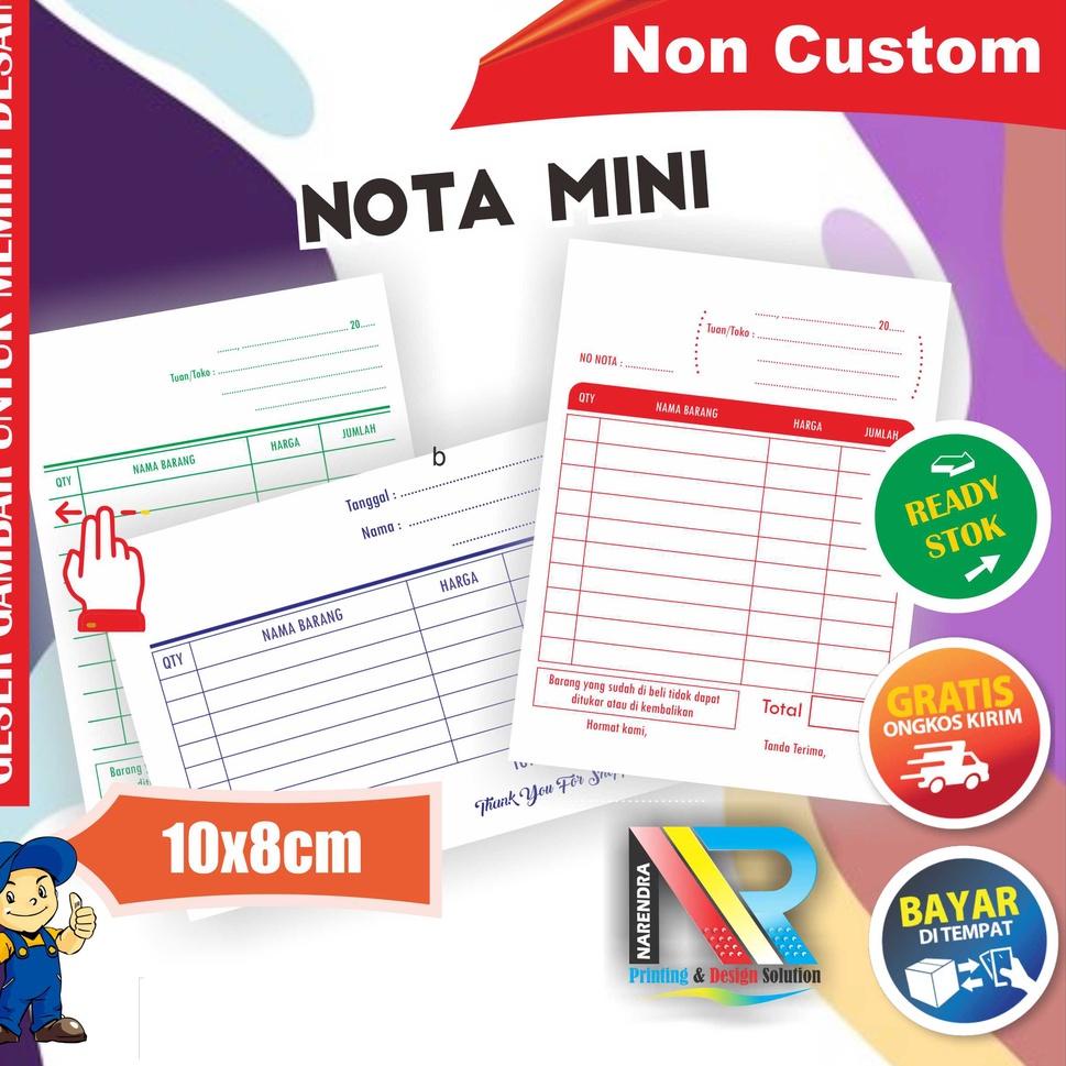 

PRODUK TREND Nota Kontan Ukuran Mini Grosir dan Eceran 2 ply Rangkap ♡ 853