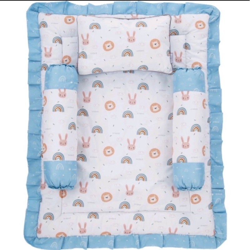 NEW!! Omiland Baby Mattress Matras Bayi Set Bantal + Guling Motif Rainbow Series - OB 24171-2 / Alpaca Series