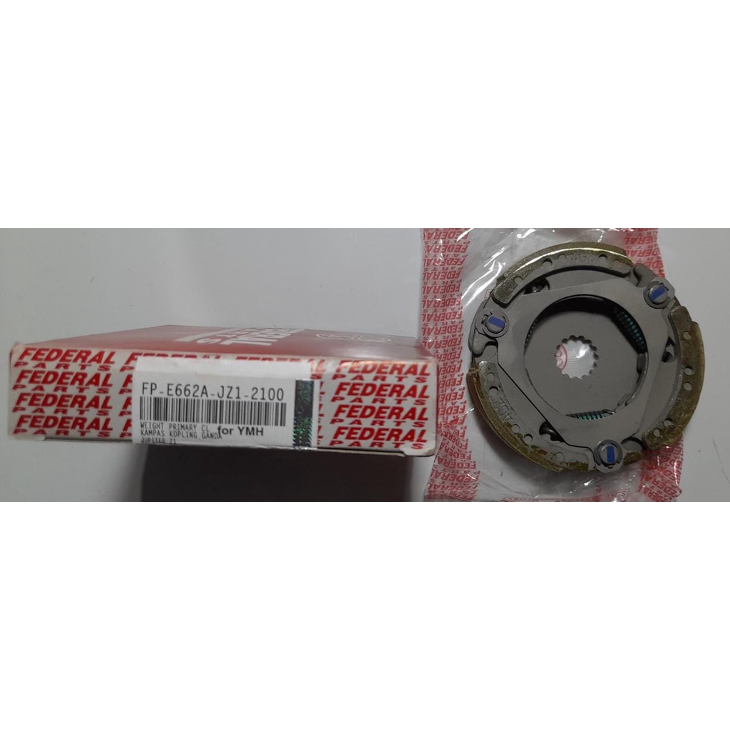 Kampas Kopling Ganda + Plat Weight Set Clutch Assy Federal Jupiter Z Inject FP E662A JZ1 2100