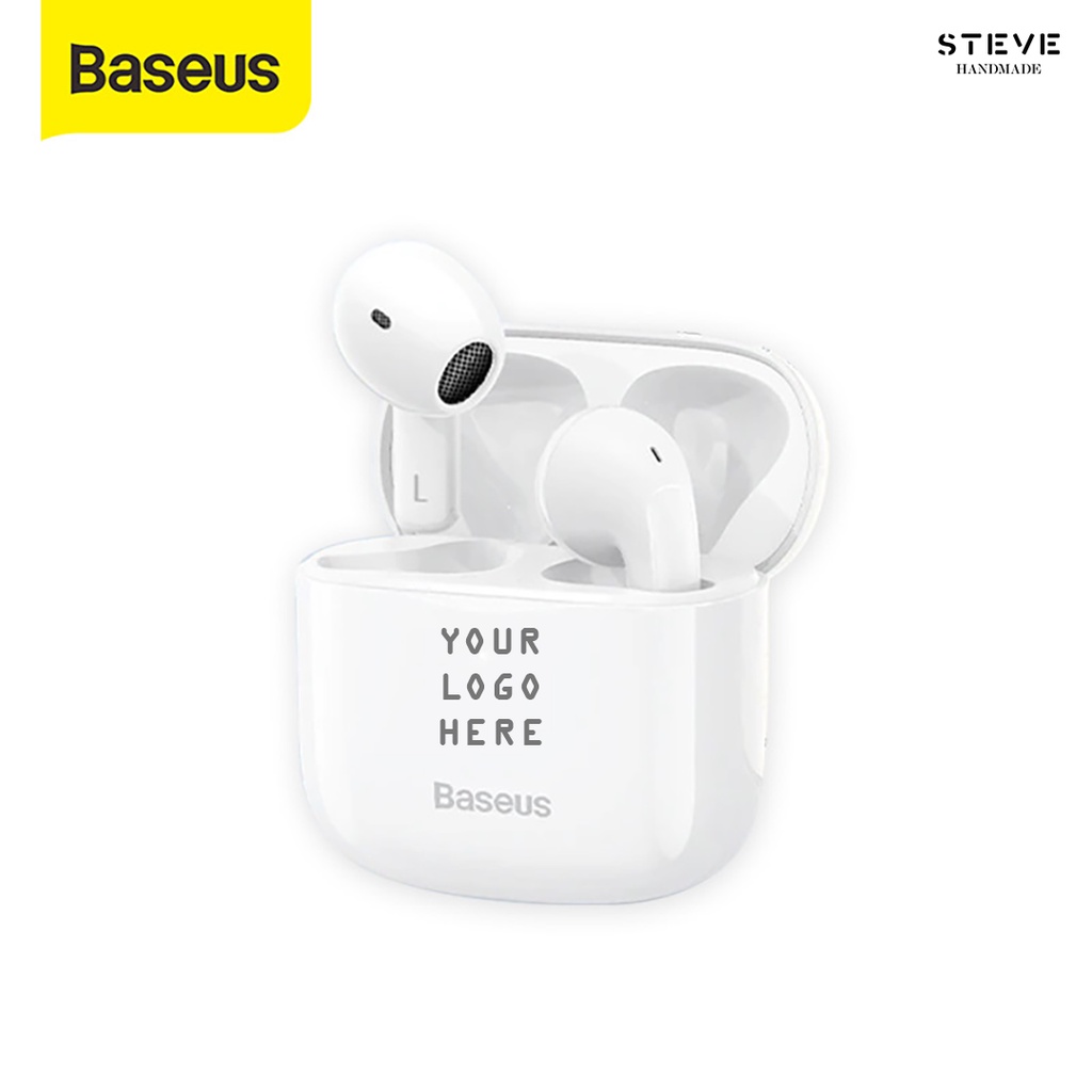 Baseus TWS Bowie E3 Custom Logo Grafir Nama Earbuds True Wireless Bluetooth Earphone Headset