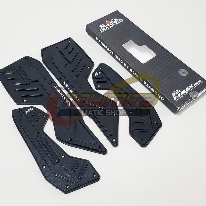 Floorboard Bordes Karpet Pijakan Kaki Black Diamond New NMAX 2020 UP Connected