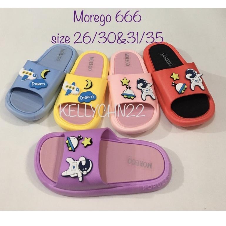 Z8K7 Sandal Slop Anak Aonot Cewek dan Cowok Lentur Slip On Impor Morego 666