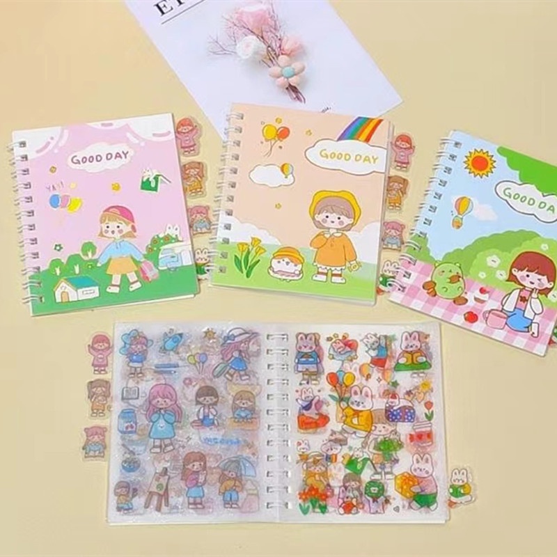

[LOGU] Buku stiker semi transparan PET, Accessoris Sticker, Stiker hiasan diary
