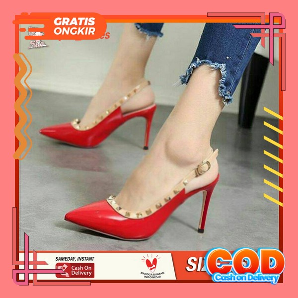 Zara 154 Vinyl Heels Kaca Transparan Heels Wanita Hak Tahu / Hils Hak Kaca Wanita / Hels Wanita Kerj