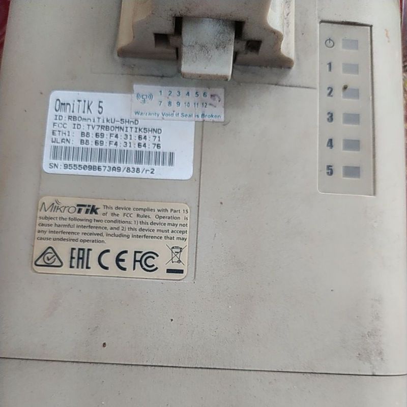 mikrotik omnitik 5 bekas normal