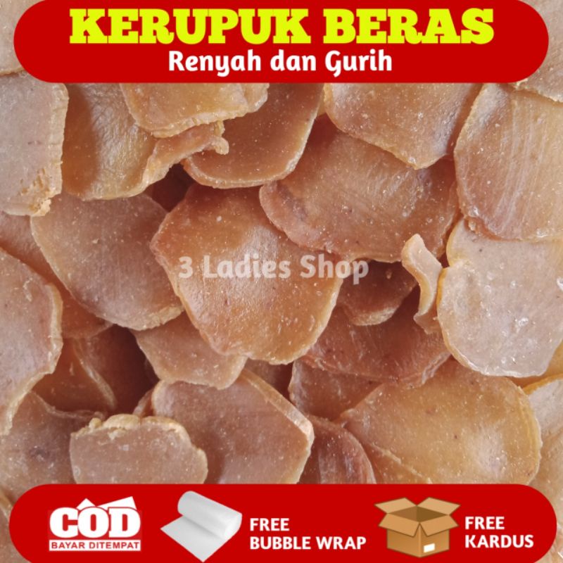 

KERUPUK TERASI/ KERUPUK BERAS / KRUPUK BERAS MENTAH KEMASAN 250 GRAM