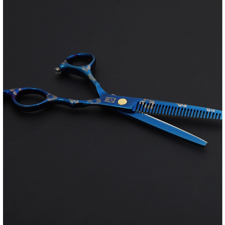 【COD+Dalam stok+Pengiriman Cepat】YUN Gunting Sasak Rambut Stainless 6 Inch Gunting Rambut  Barber Shop Hair Scissor   Grooming Hairdressing Hair Styling Gunting Penipis Rambut Sakura Gunting Gigi / Pemotong Datar Ringan  Nyaman Digunakan