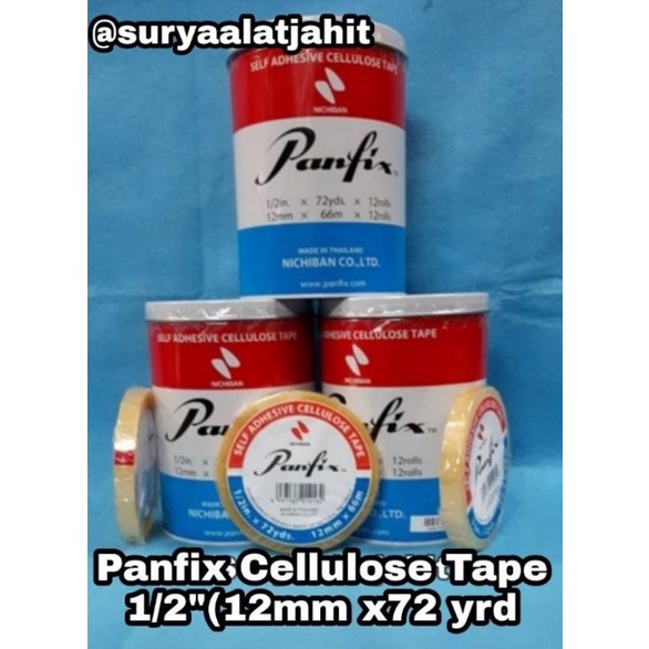 Solasi Panfix Tape 1/2in (12mm x72 yrd) rp.14.500/pcs