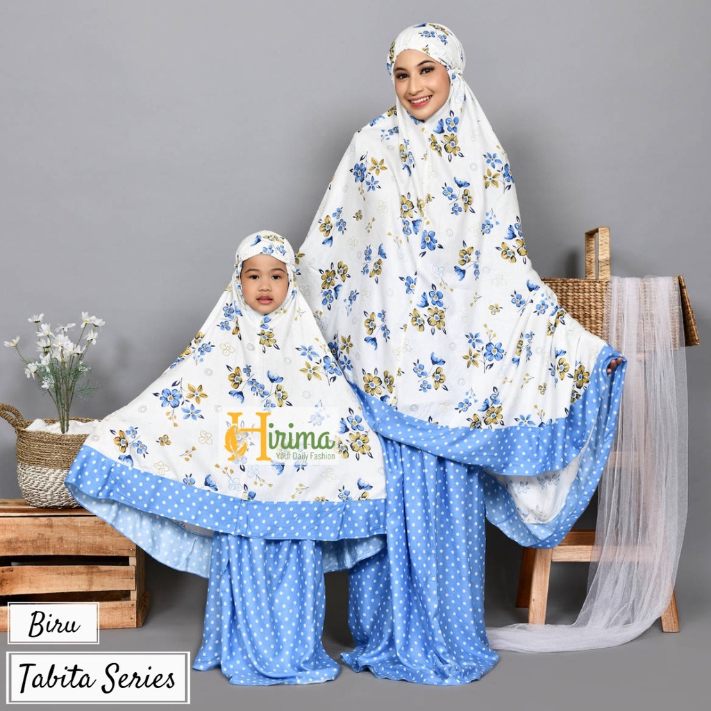 mukena bahan katun rayon adem dewasa dan anak bisa couple