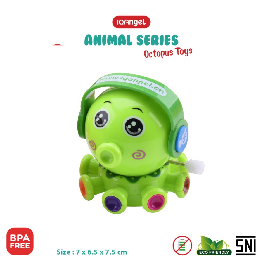 Mainan Bayi / Anak IQAngel Octopus Bersertifikat SNI